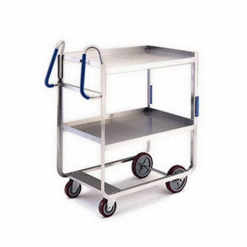 Lakeside 7020 2 Level Stainless Utility Cart w/ 700 lb Capacity, Raised Ledges-cityfoodequipment.com