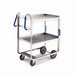 Lakeside 7020 2 Level Stainless Utility Cart w/ 700 lb Capacity, Raised Ledges-cityfoodequipment.com