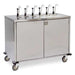 Lakeside 70211 Pump Style Condiment Dispenser Cart w/ (6) Pumps, (6) Compartments, Stainless-cityfoodequipment.com