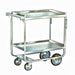 Lakeside 710 2 Level Stainless Utility Cart w/ 700 lb Capacity, Raised Ledges-cityfoodequipment.com