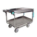 Lakeside 729 2 Level Stainless Utility Cart w/ 700 lb Capacity, Raised Ledges-cityfoodequipment.com