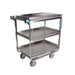 Lakeside 730 3 Level Stainless Utility Cart w/ 700 lb Capacity, Raised Ledges-cityfoodequipment.com