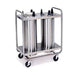 Lakeside 7310 52 1/2" Mobile Dish Dispenser w/ (3) Columns, Stainless-cityfoodequipment.com