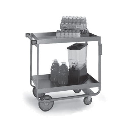 Lakeside 757 2 Level Stainless Utility Cart w/ 700 lb Capacity, Raised Ledges-cityfoodequipment.com