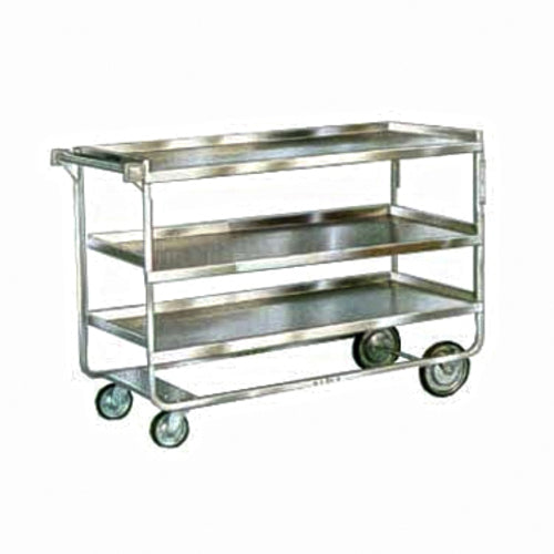 Lakeside 759 3 Level Stainless Utility Cart w/ 700 lb Capacity, Raised Ledges-cityfoodequipment.com