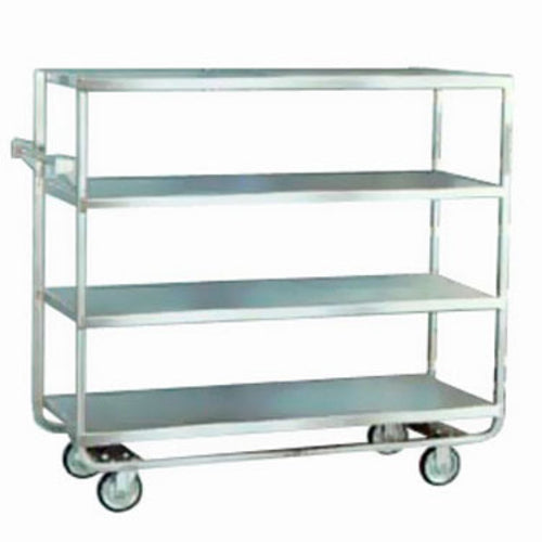 Lakeside 760 Queen Mary Cart - 4 Levels, 700 lb. Capacity, Stainless, Flat Edges-cityfoodequipment.com
