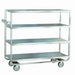 Lakeside 760 Queen Mary Cart - 4 Levels, 700 lb. Capacity, Stainless, Flat Edges-cityfoodequipment.com