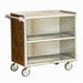 Lakeside 844 39 5/16"L Metal Bus Cart w/ (3) Levels, Shelves, Stainless-cityfoodequipment.com