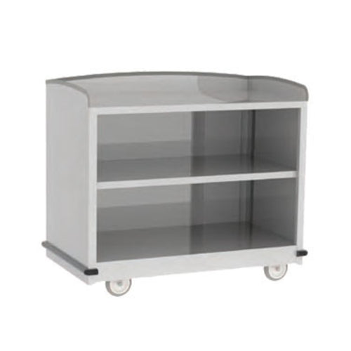 Lakeside 8702 43 3/4" Beverage Service Cart w/ (2) Levels - 25 3/4"D x 38 1/4"H, Stainless-cityfoodequipment.com