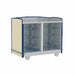 Lakeside 8704 43 3/4" Beverage Service Cart w/ (2) Compartments - 25 3/4"D x 38 1/4"H, Stainless-cityfoodequipment.com