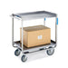 Lakeside 8820 2 Level Stainless Utility Cart w/ 1500 lb Capacity, Raised Ledges-cityfoodequipment.com
