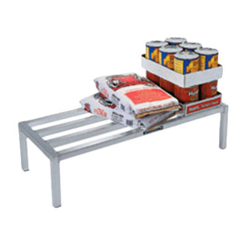 Lakeside 9072 60" Stationary Dunnage Rack w/ 1500 lb Capacity, Aluminum-cityfoodequipment.com