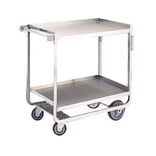 Lakeside 943 2 Level Stainless Utility Cart w/ 1000 lb Capacity, Raised Ledges-cityfoodequipment.com