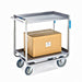 Lakeside 947 2 Level Stainless Utility Cart w/ 1000 lb Capacity, Raised Ledges-cityfoodequipment.com