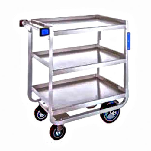 Lakeside 949 3 Level Stainless Utility Cart w/ 1000 lb Capacity, Raised Ledges-cityfoodequipment.com