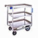 Lakeside 949 3 Level Stainless Utility Cart w/ 1000 lb Capacity, Raised Ledges-cityfoodequipment.com