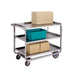 Lakeside 959 3 Level Stainless Utility Cart w/ 1000 lb Capacity, Raised Ledges-cityfoodequipment.com