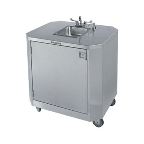 Lakeside 9610 45 3/4"H Portable Sink w/ 5"D Bowl, Soap Dispenser-cityfoodequipment.com