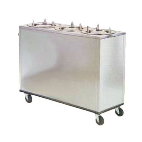 Lakeside 962 45" Mobile Dish Dispenser w/ (3) Columns, Stainless-cityfoodequipment.com