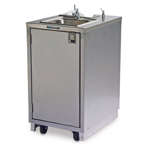 Lakeside 9620 43 1/4"H Portable Sink w/ 5"D Bowl, Soap Dispenser-cityfoodequipment.com