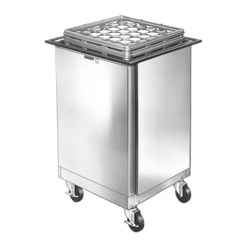Lakeside 998 Mobile Cup & Glass Dispenser w/ Enclosed Base-cityfoodequipment.com