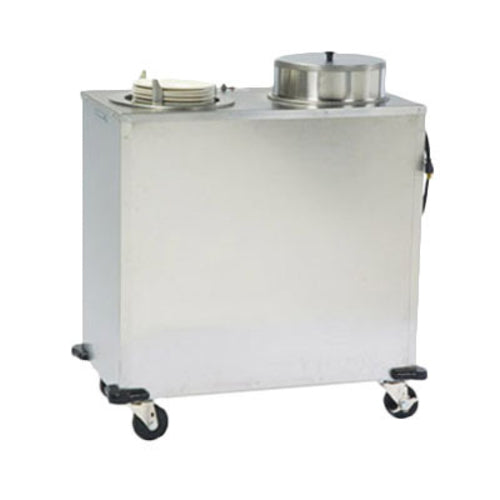 Lakeside E937 46 1/2" Heated Mobile Dish Dispenser w/ (2) Columns - Stainless, 120v-cityfoodequipment.com
