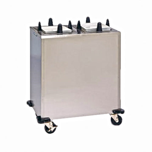 Lakeside S5211 36 1/2" Mobile Dish Dispenser for Square Plates w/ (2) Columns, Stainless-cityfoodequipment.com