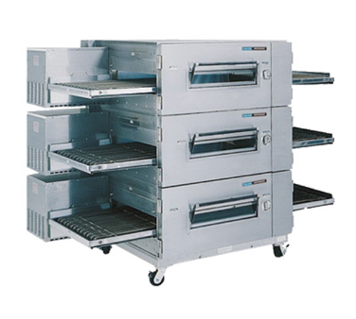 Lincoln 1600-FB3G 73" Gas Low Profile Triple Impinger Conveyor Pizza Oven - Natural Gas-cityfoodequipment.com