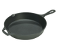 Lodge 12 9/16" Round Preseasoned Cast Iron Skillet w/ Handles (L10SK3)-cityfoodequipment.com