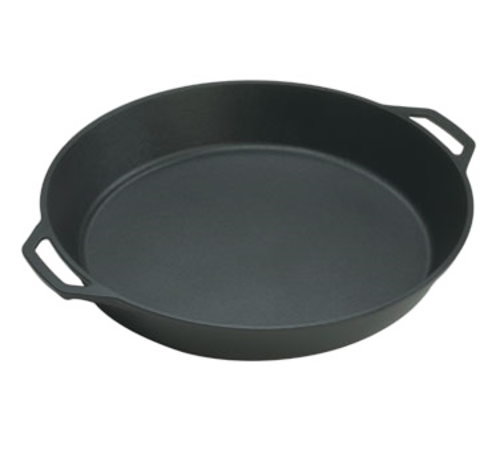 Lodge 17" Round Preseasoned Cast Iron Skillet w/ Handles (L17SK3)-cityfoodequipment.com