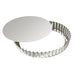 Louis Tellier 9 1/2" Round Fluted Tart Mold w/ Removable Bottom - Tin Plated (126430)-cityfoodequipment.com