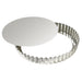 Louis Tellier 11 3/4" Round Fluted Tart Mold w/ Removable Bottom - Tin Plated (126442)-cityfoodequipment.com