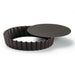 Louis Tellier 4 1/5" Round Fluted Tartlet Mold w/ Removable Bottom - Non Stick Steel (293472)-cityfoodequipment.com