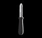 Louis Tellier 4 1/4" Pie Ring Knife - Stainless Steel w/ Black Plastic Handle (501121100)-cityfoodequipment.com