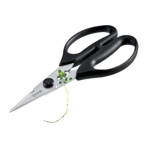 Louis Tellier Herb Shears w/ Leaf Stripping Holes - Stainless Steel Blades (504780902)-cityfoodequipment.com