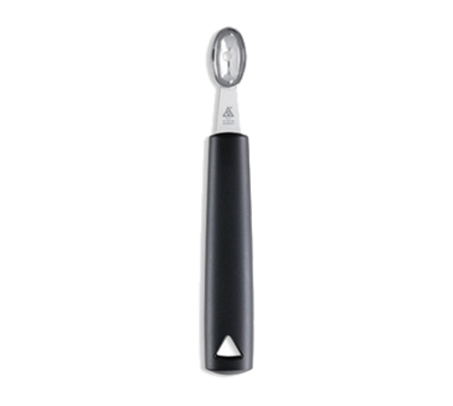 Louis Tellier Oval Melon Baller - Stainless Steel w/ Black Plastic Handle (720190000)-cityfoodequipment.com