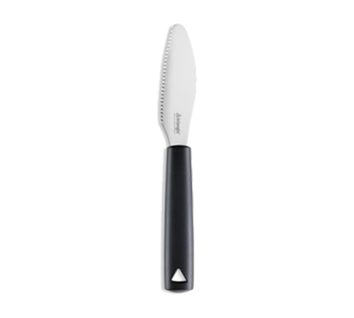 Louis Tellier Brunch Knife w/ Stainless Steel Blade & Black Polypropylene Handle (721921000)-cityfoodequipment.com