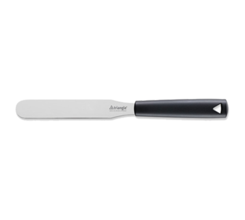 Louis Tellier 6" Decorating & Icing Spatula w/ Stainless Steel Blade & Black Plastic Handle (725091500)-cityfoodequipment.com