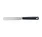 Louis Tellier 4 3/4" Offset Decorating & Icing Spatula w/ Stainless Steel Blade & Black Plastic Handle (725131200)-cityfoodequipment.com