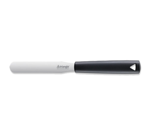 Louis Tellier 4 3/4" Decorating & Icing Spatula w/ Stainless Steel Blade & Black Plastic Handle (725191200)-cityfoodequipment.com