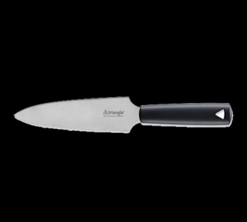 Louis Tellier 7" Pie Knife - Stainless Steel w/ Black Plastic Handle (735501800)-cityfoodequipment.com
