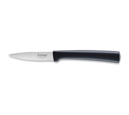 Louis Tellier Paring Knife w/ 3" Stainless Steel Blade & Black Polypropylene Handle (761910800)-cityfoodequipment.com