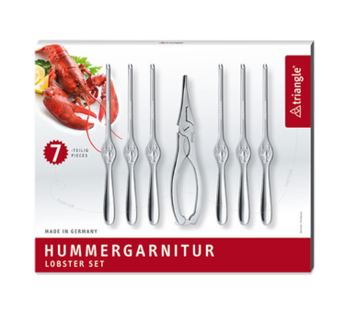 Louis Tellier 7 Piece Lobster Tool Set - Polished Stainless Steel (904830702)-cityfoodequipment.com