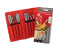 Louis Tellier 8 Piece Special Carving Tool Set w/ Nylon Roll Bag (908310802)-cityfoodequipment.com