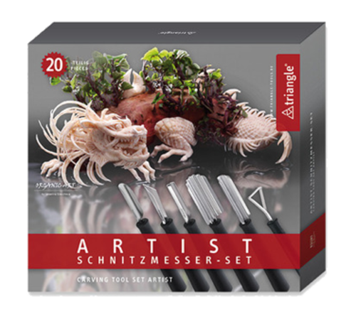 Louis Tellier 20 Piece Artist Carving Tool Set w/ Nylon Roll Bag (908582002)-cityfoodequipment.com