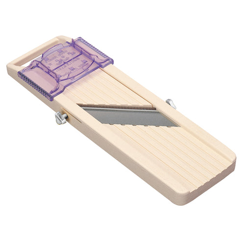 Benriner BN9 Japanese Kitchen Mandoline Slicer w/ (3) Stainless Steel Blades - ABS Plastic, Beige-cityfoodequipment.com