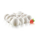 Silikomart 7 4/5" Square Cloud Shaped Mold - Silicone, White (CLOUD)-cityfoodequipment.com