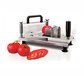 Louis Tellier Manual Mini Tomato Slicer w/ Scalloped Blades - 1/4" Slices, Stainless Steel (CTXM55)-cityfoodequipment.com