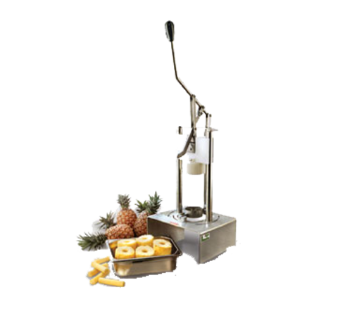 Louis Tellier Manual Pineapple Peeler w/ Scalloped Blades - 17-3/4"L x 15-2/5"W x 28-2/5"H, Stainless Steel (EA)-cityfoodequipment.com