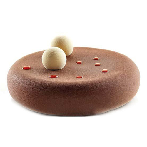Silikomart 7" Round Eclipse Mold - Silicone, White (ECLIPSE)-cityfoodequipment.com